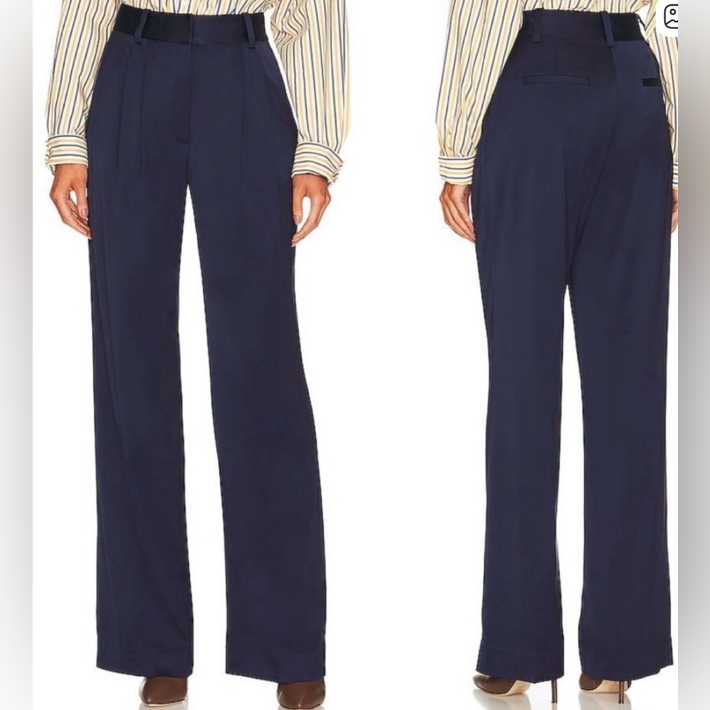 Favorite Daughter Favorite Pant - Satin Navy Blue
